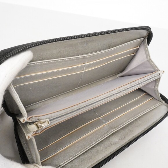 Chanel Camellia Lambskin Long Wallet, Black, Women's, P2245450 - Picture 3 of 16